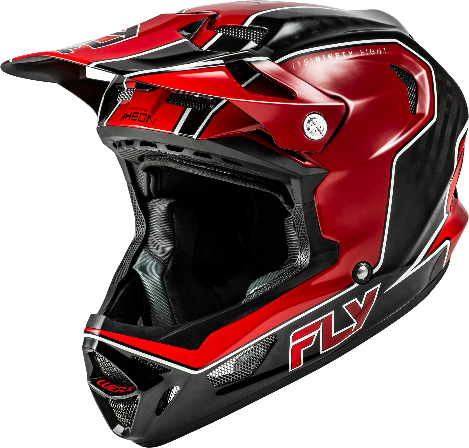 Werx R Flow Carbon Helmet Black Carbon/Red Sm