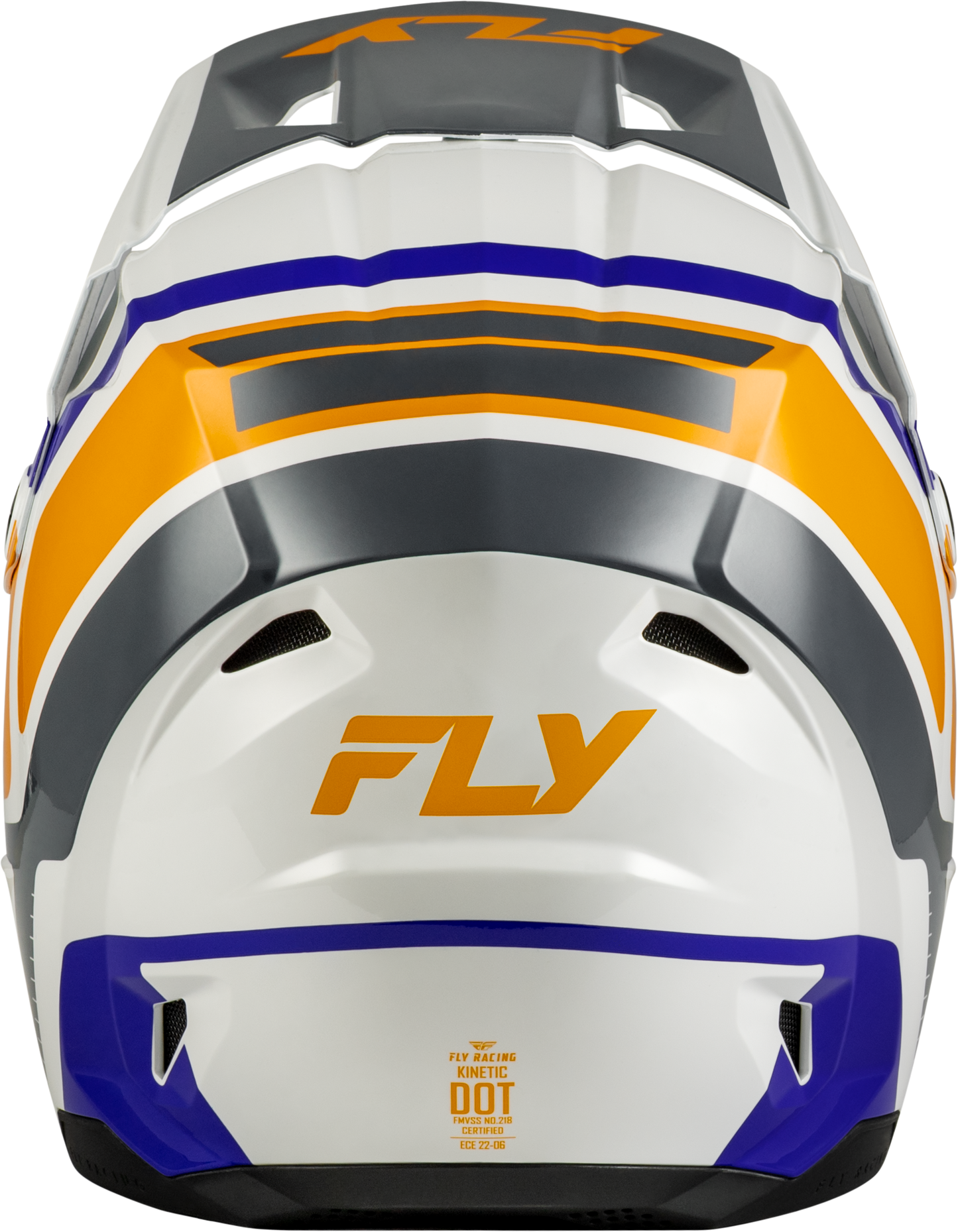 Youth Kinetic Scrap Helmet White/Orange/Blue/Grey Ys