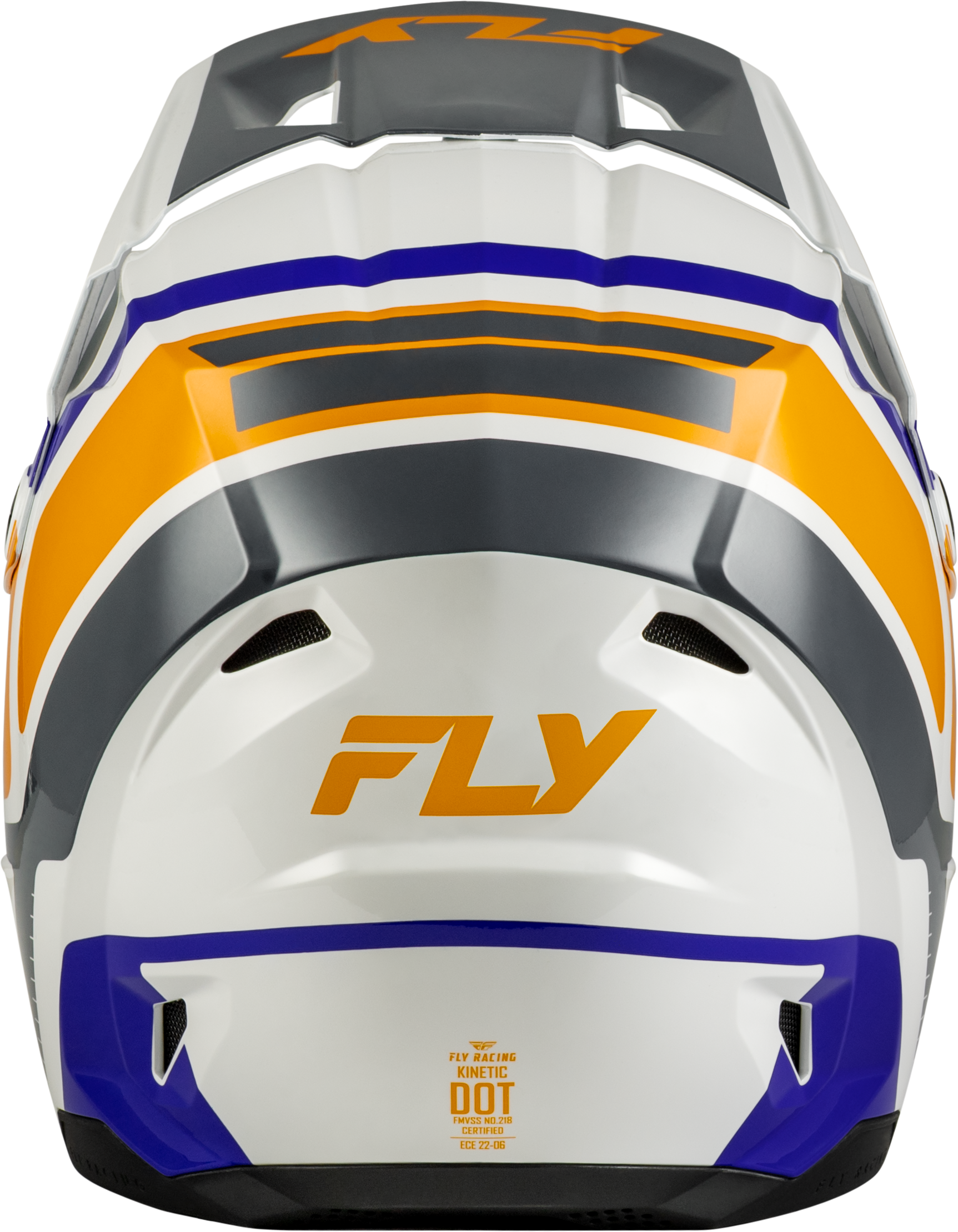 Youth Kinetic Scrap Helmet White/Orange/Blue/Grey Ys