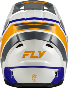 Youth Kinetic Scrap Helmet White/Orange/Blue/Grey Ym
