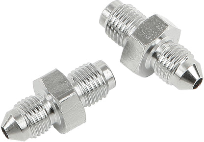 Jic To  3 Tube Adapter Pair 3/8 24 Male Chrome 3/8"