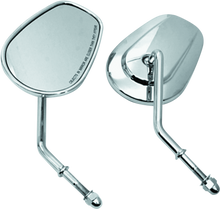 Bikers Choice Chrome Tapered Short Stem Mirrors Pr