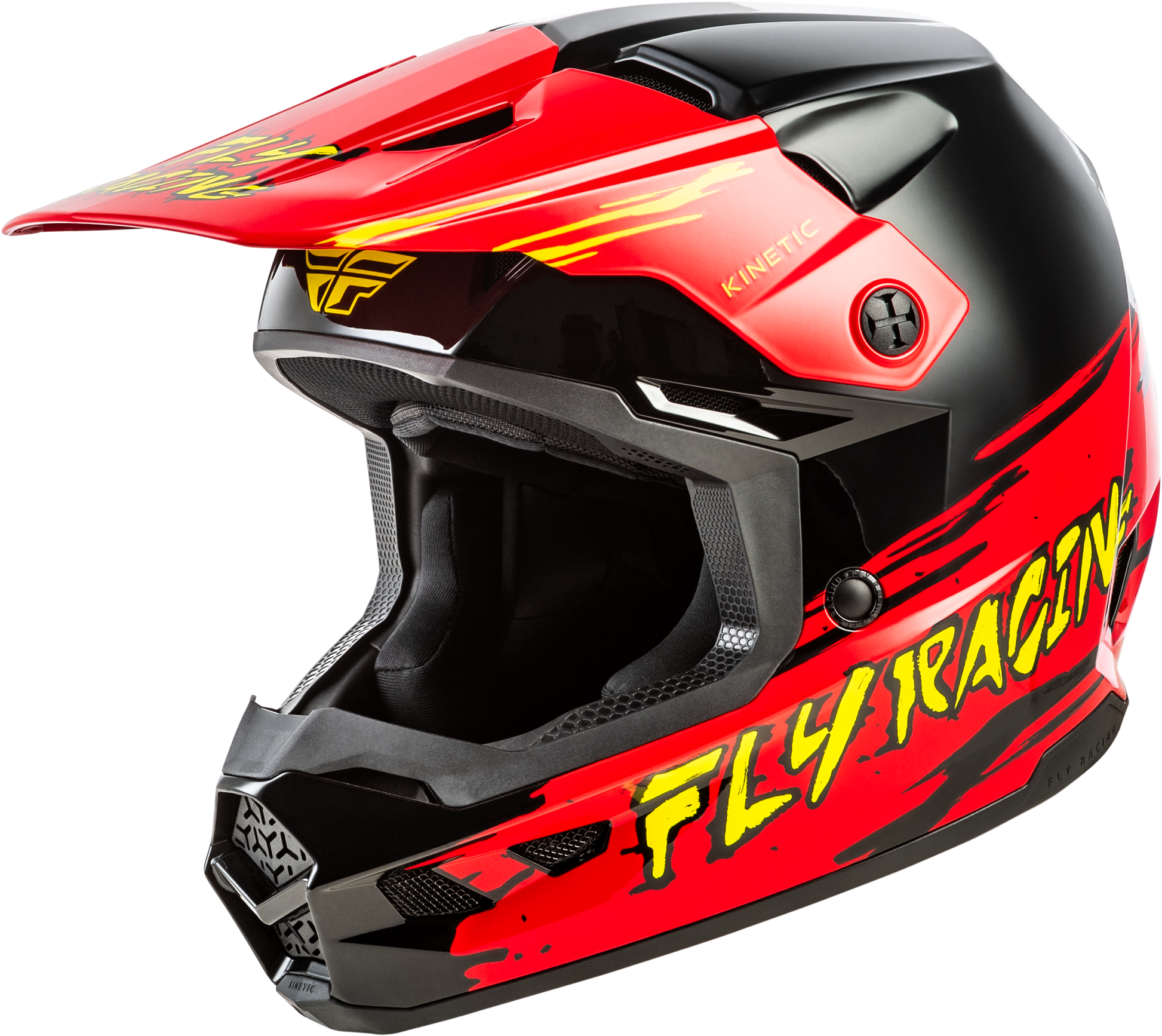 Youth Kinetic Surge Helmet Black/Red/Yellow Ym