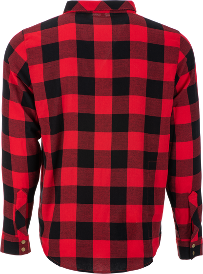 Fly Tek Flannel Red/Black Sm