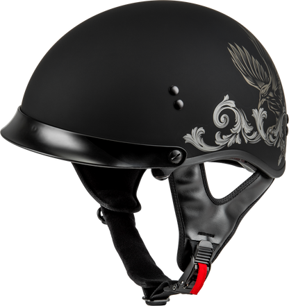 Hh 65 Corvus Helmet W/ Peak Matte Black/Tan 2x