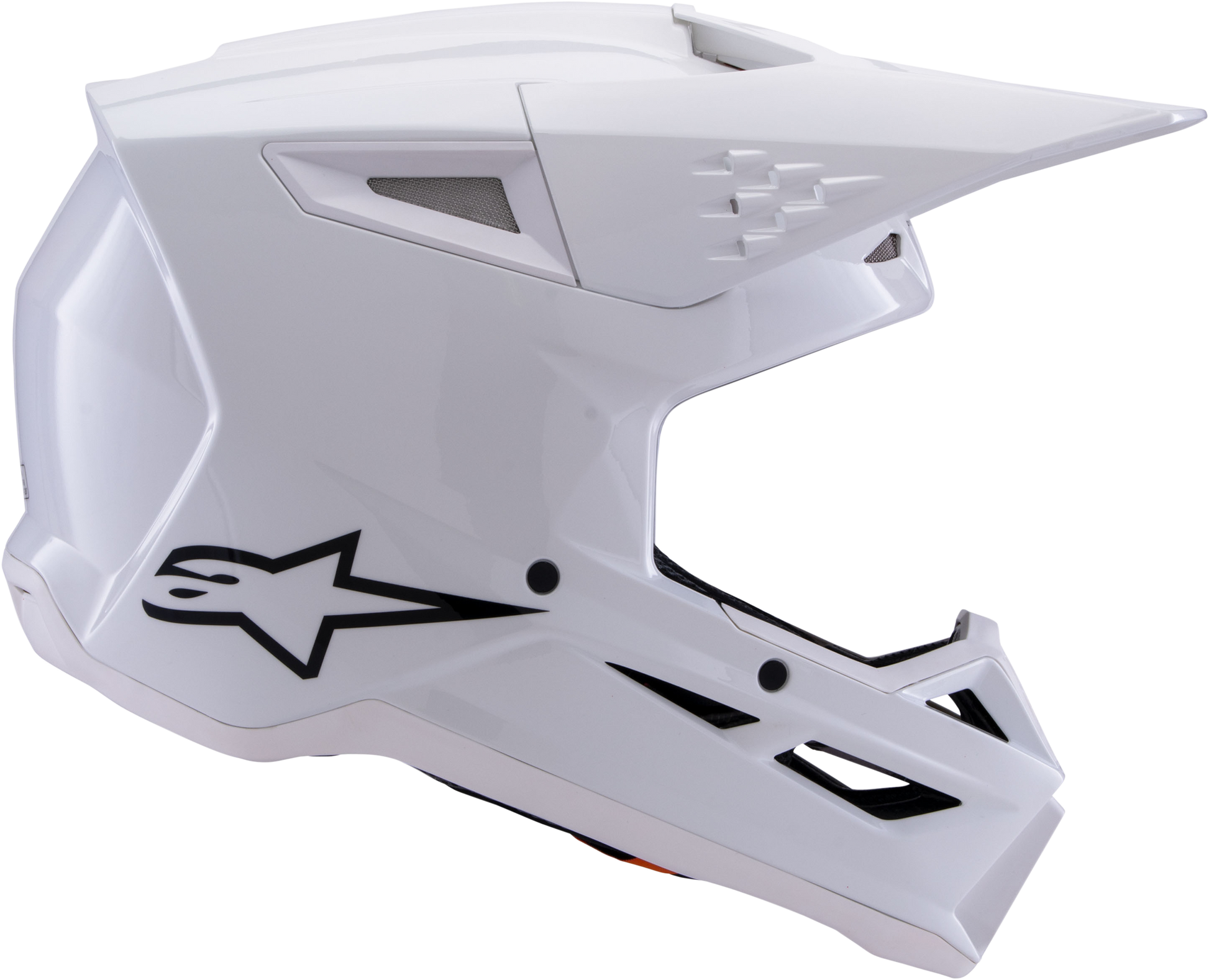 Sm3 Solid Helmet White Glossy Sm