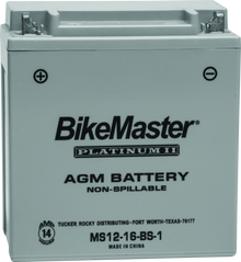BikeMaster AGM Battery - MS12-16-BS-1