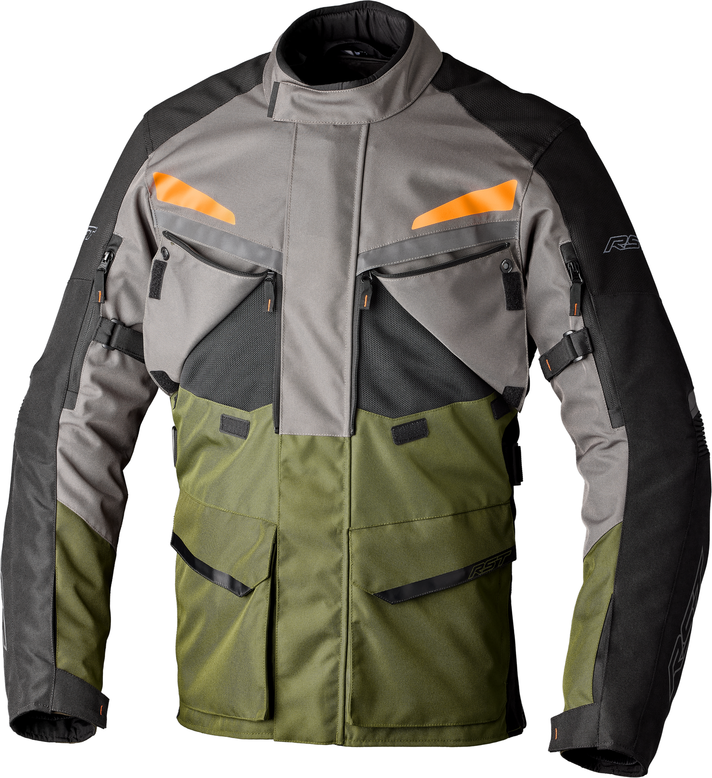Maverick Evo Ce Jacket Khaki/Grey/Orange Textile Md