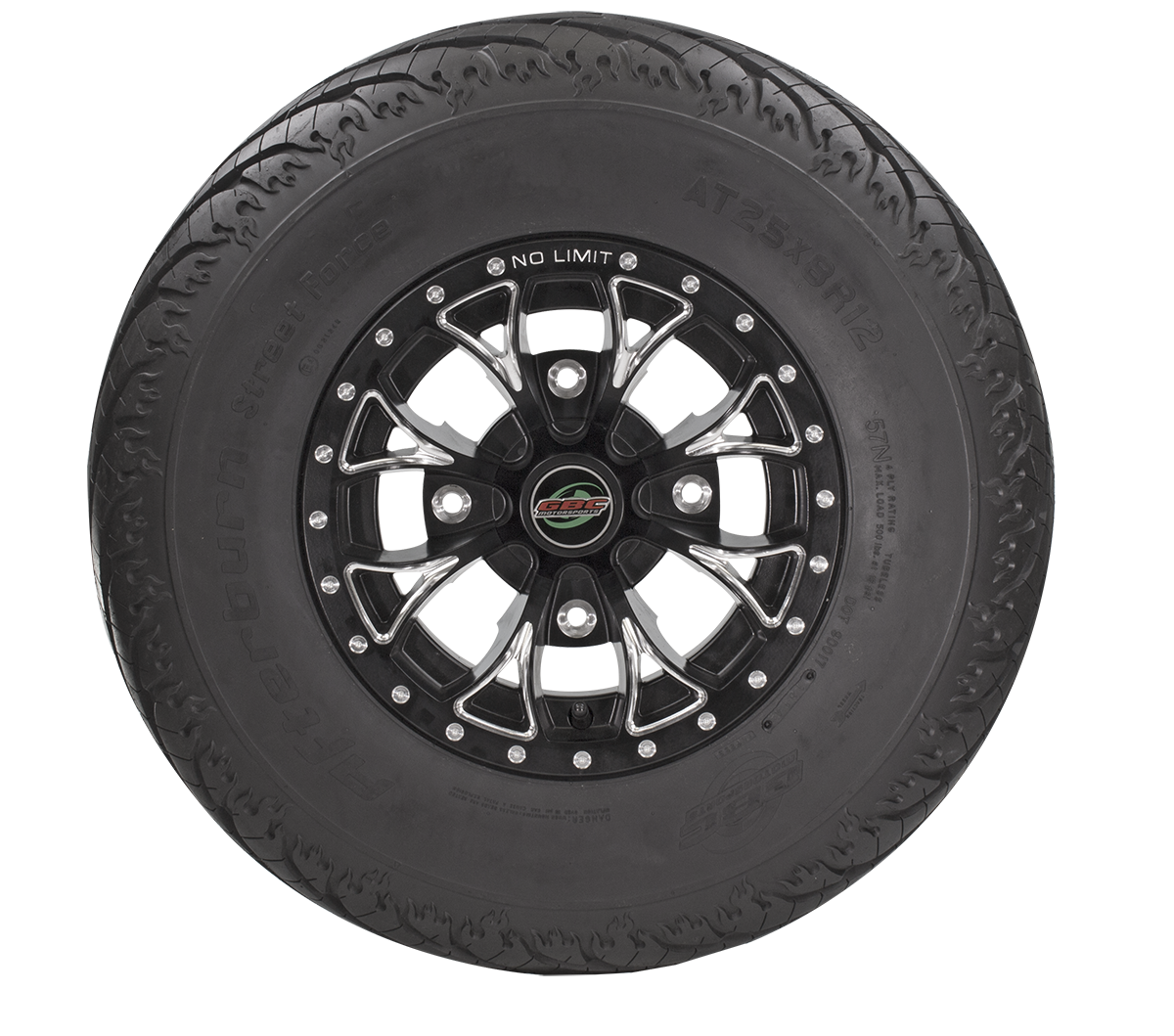 Tire Afterburn Sf Rear 25x10r12 Radial Lr500lbs