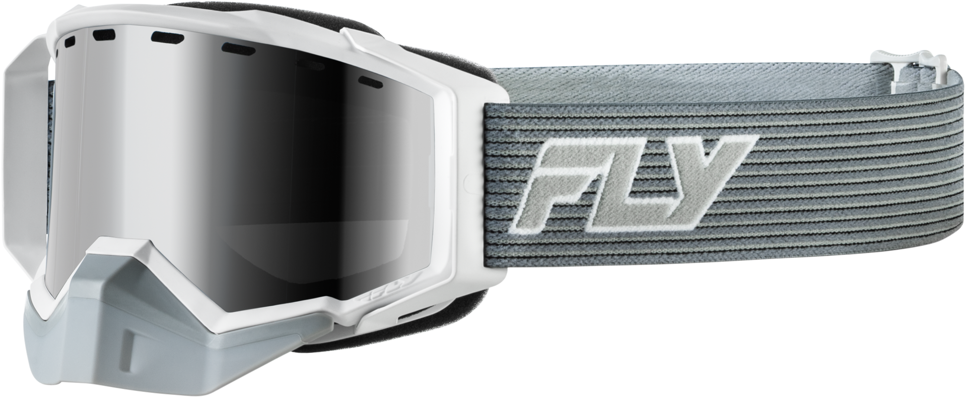 Zone Elite Sn Goggle Grey/Whte W/Blk Mirror Plrzd Smoke Lens