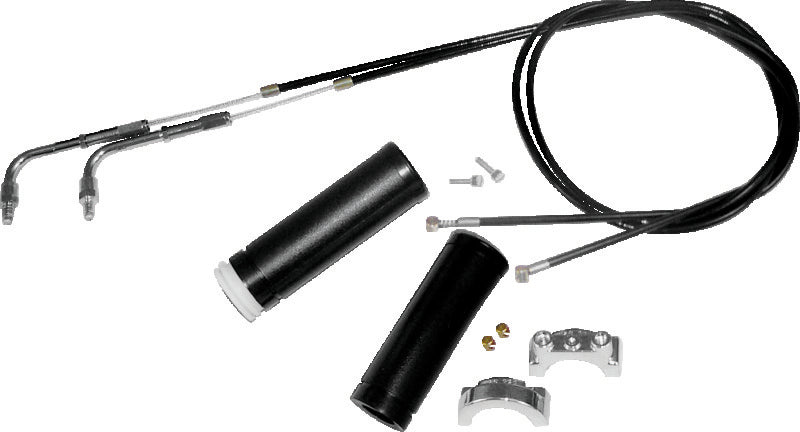 S&S Cycle 1in Handlebars 2-Cable Throttle Assembly Cable - 39in
