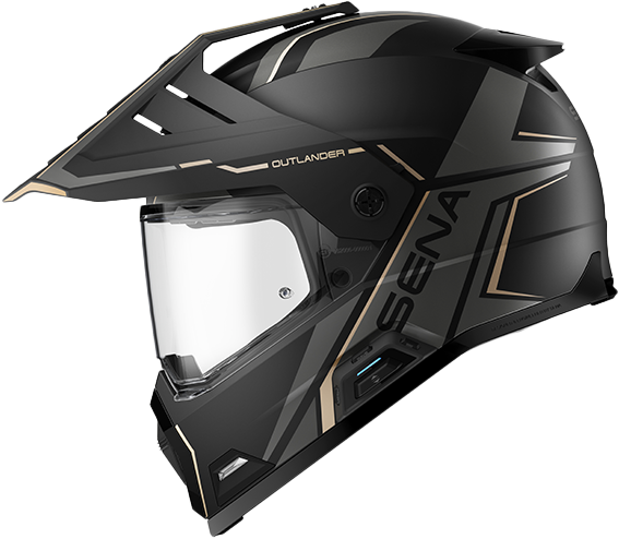 Outlander  Smart Ds Helmet Matte Black Lg