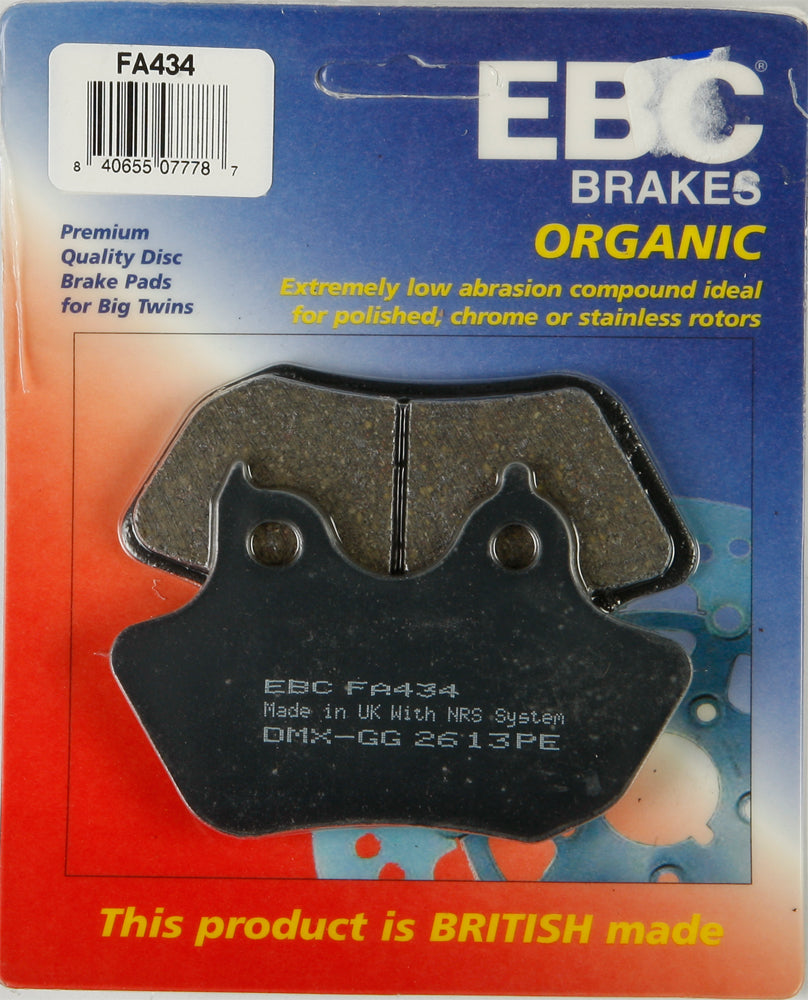 Brake Pads Fa434 Organic