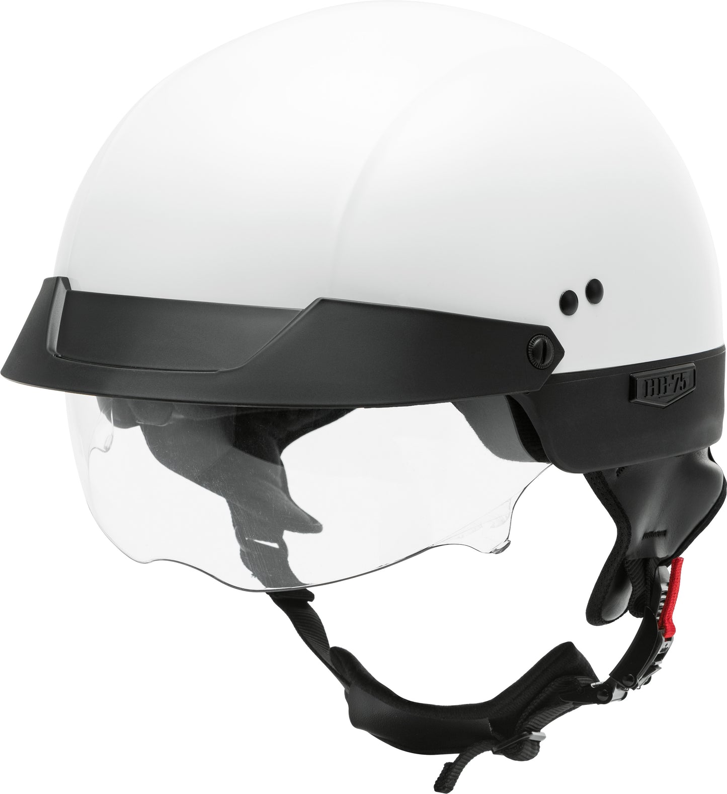 Hh 75 Half Helmet White Md