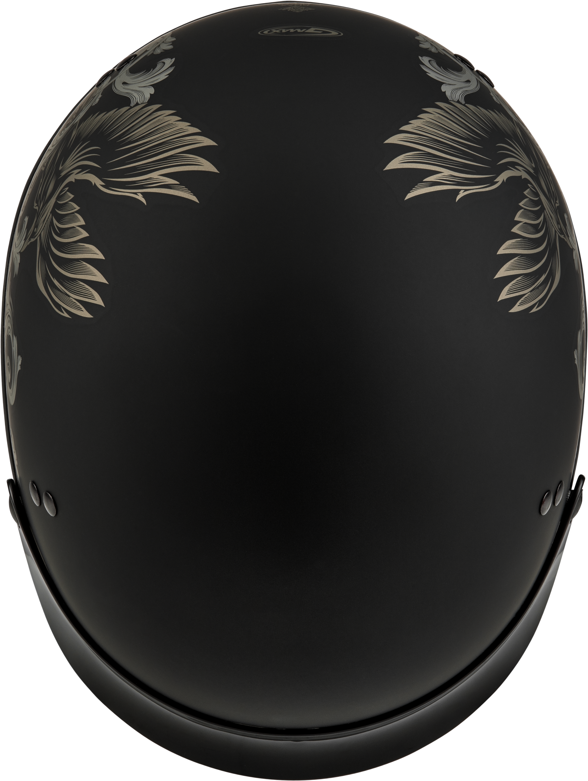 Hh 65 Corvus Helmet W/ Peak Matte Black/Tan 2x