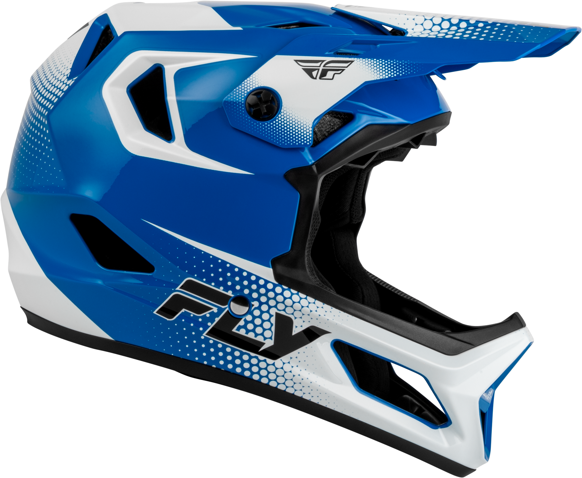 Rayce Sonar Bicycle Helmet Blue/White/Black Md