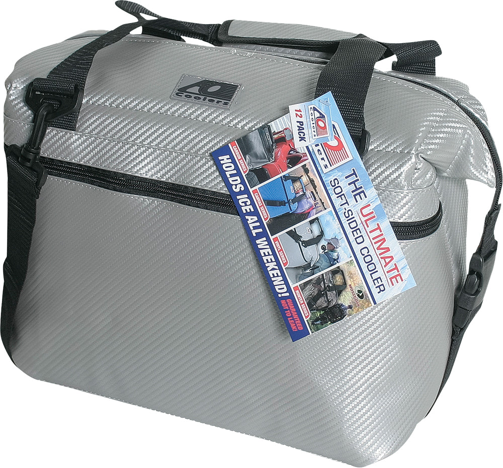 Carbon Cooler 36/Pk Silver 21"X10"X12"