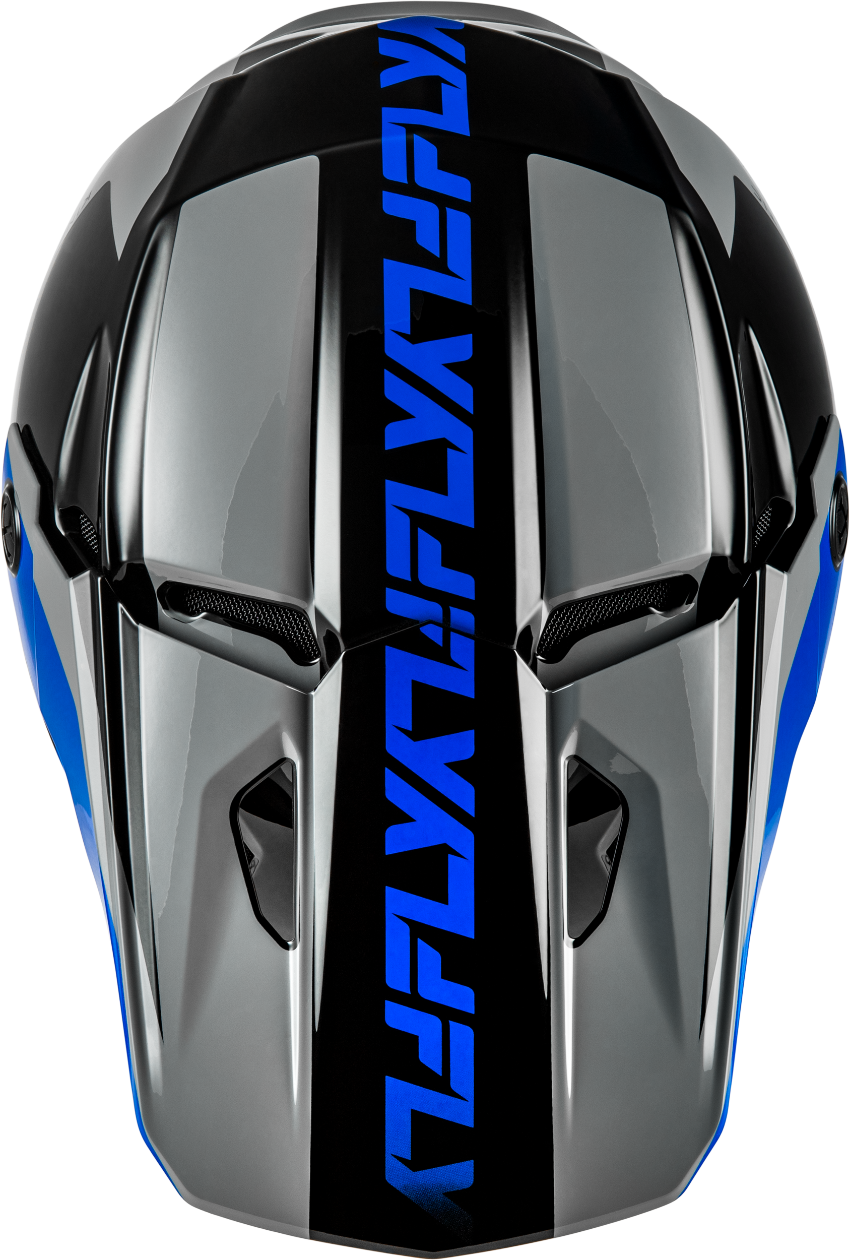 Kinetic Crest Helmet Grey/Black/Blue 2x