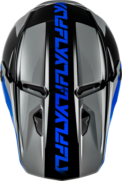 Kinetic Crest Helmet Grey/Black/Blue 2x