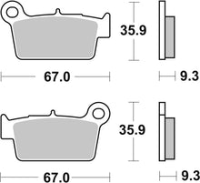 Brembo OE 09-13 Aprilia RXV 450cc Brake Pad - Rear