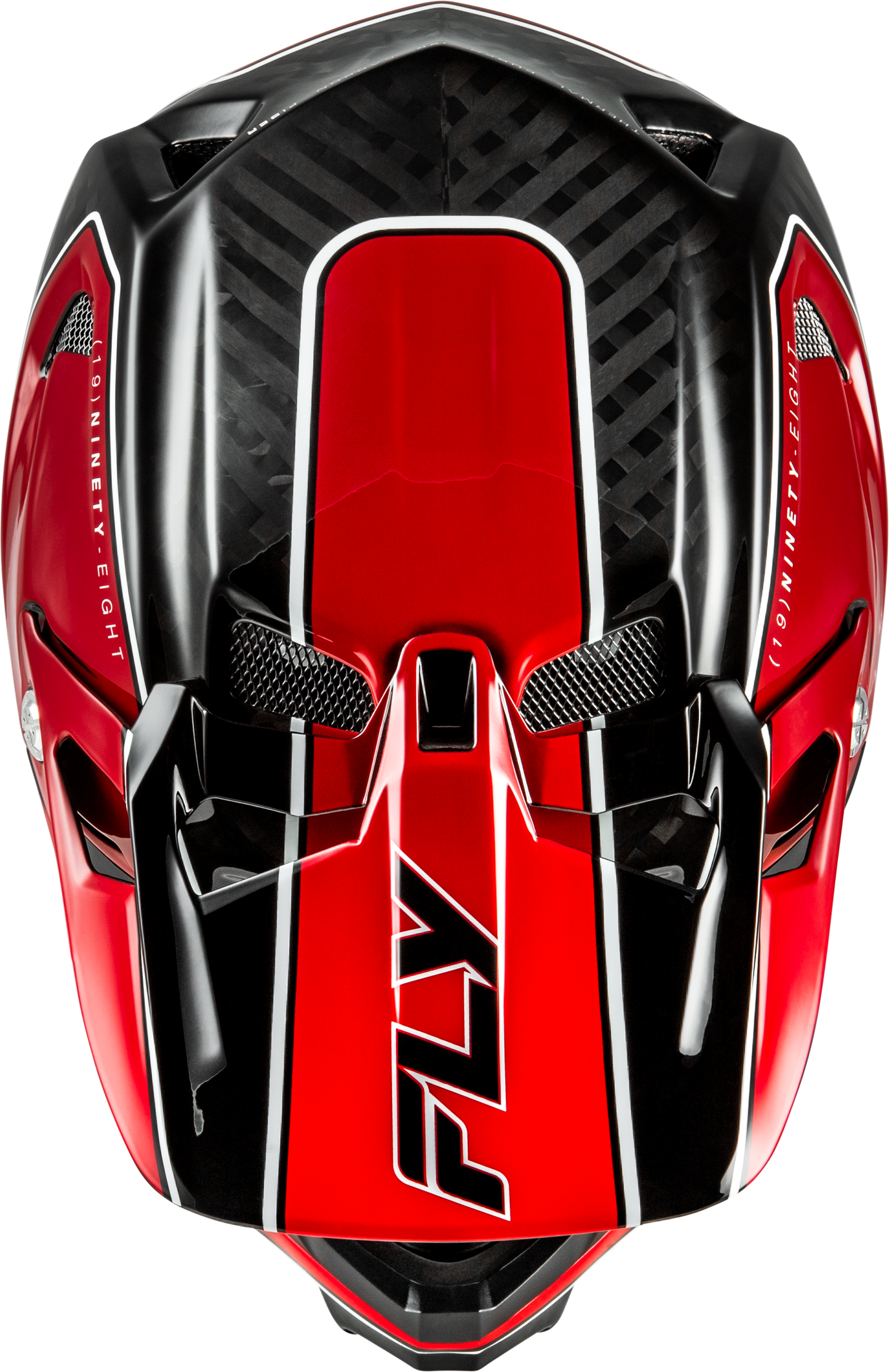 Werx R Flow Carbon Helmet Black Carbon/Red Sm