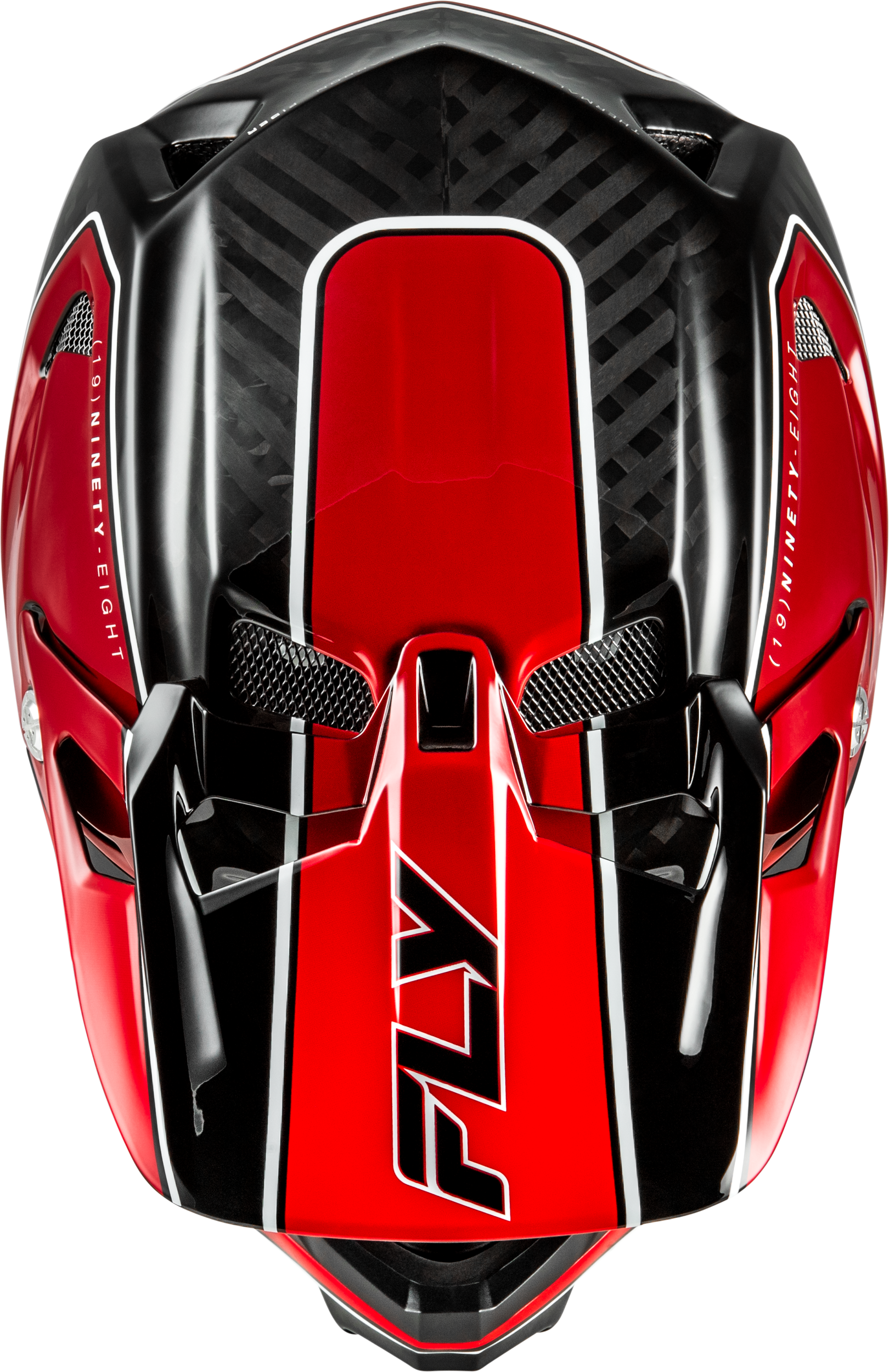 Werx R Flow Carbon Helmet Black Carbon/Red Md