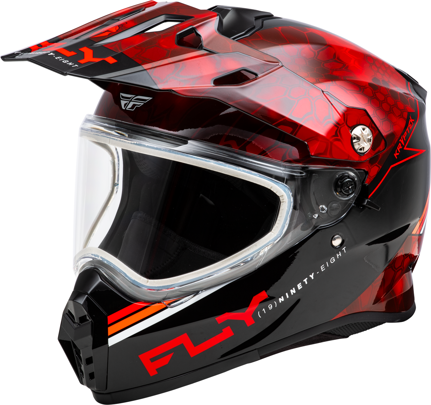 Trekker Cw Conceal Helmet Dual Shld Red/Black Xl