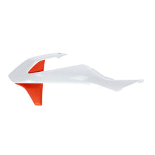 Radiator Shrouds White/Orange Ktm