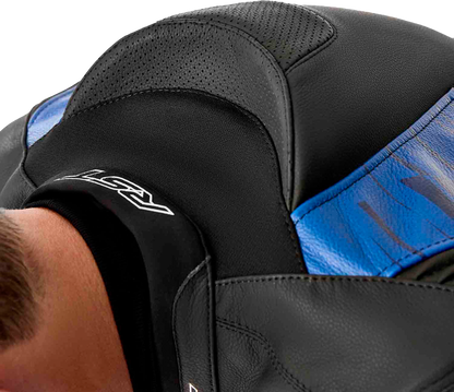 Tractech Evo D3o Jacket Blk/Blue Leather 3x