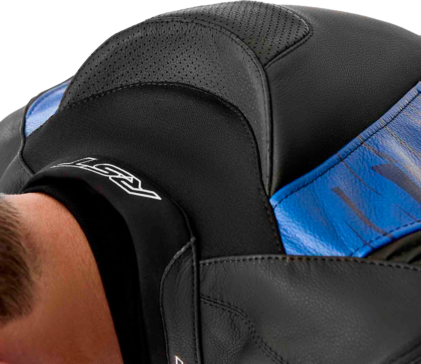Tractech Evo D3o Jacket Blk/Blue Leather Sm