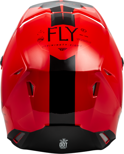 Yth Kinetic Lite Rival Helmet Gloss Red/Black Ym