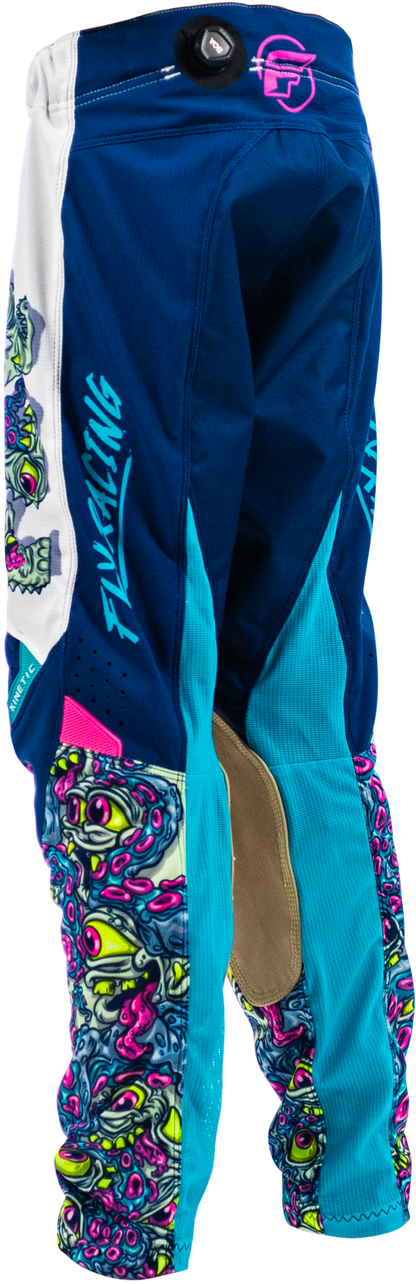 Yth Kinetic Mutant Mesh Pants White/Blue/Multi Sz 24