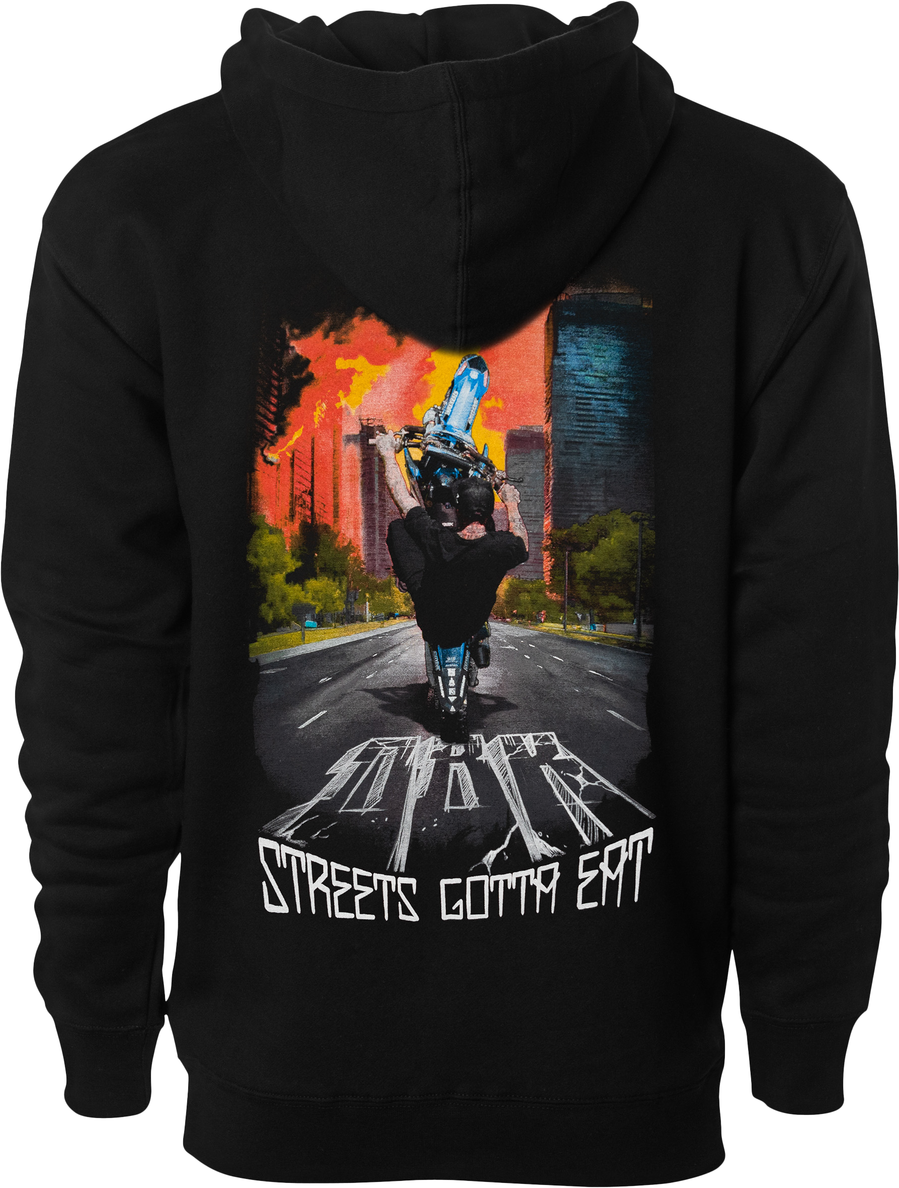 Streets Gotta Eat Hoodie Black Xl