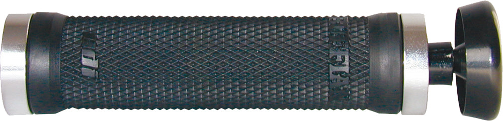 Ruffian No Flange Lock On Grip Black/Silver 130mm