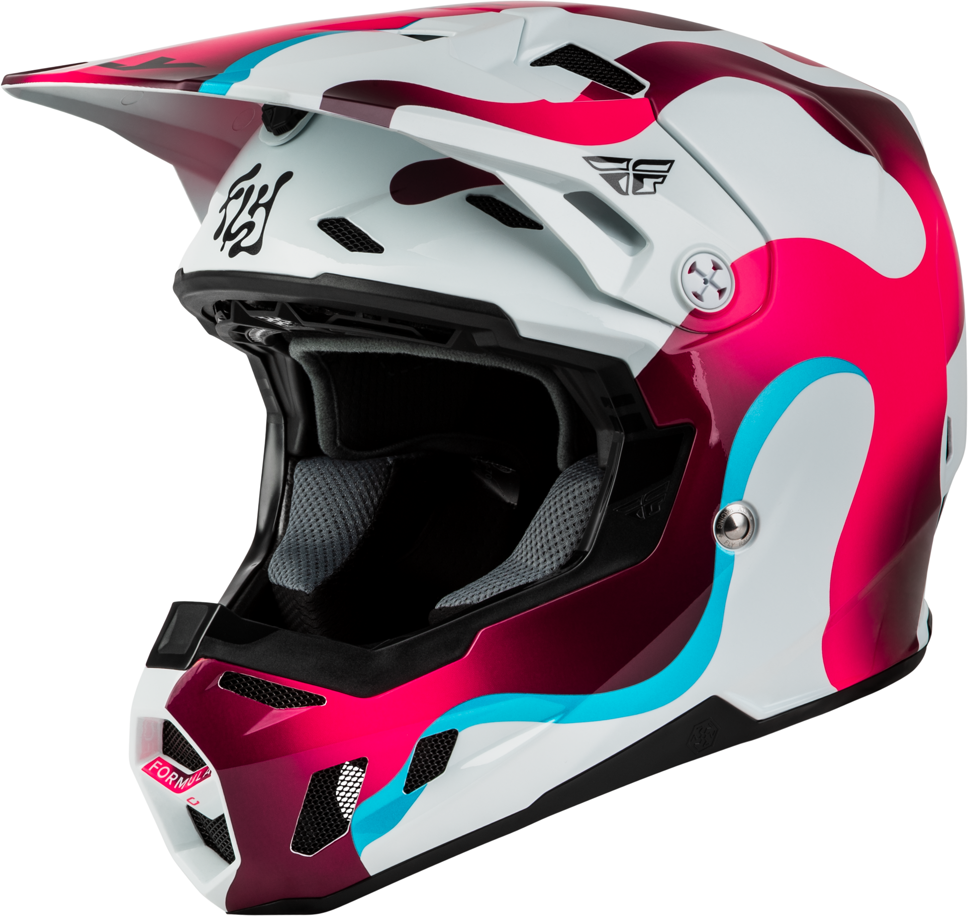 Formula Cc Vibe Helmet White/Pink/Blue 2x