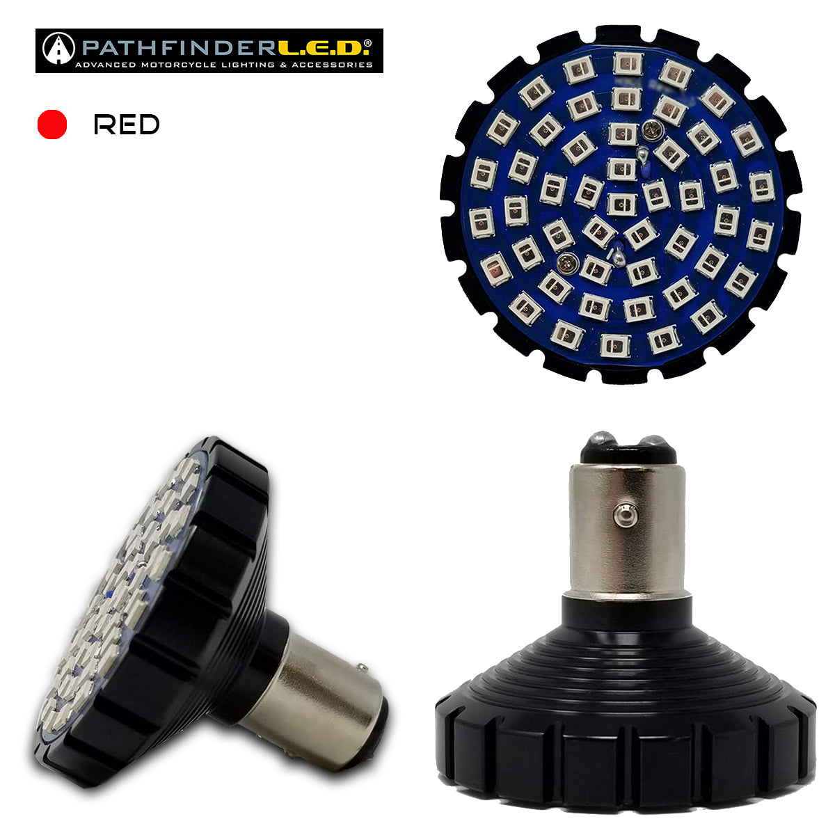 Bullet Ultra Bright Led Red 1157 Style Ea