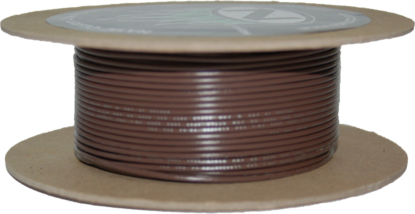 100' Spool 20 Gauge Wire (Brown)