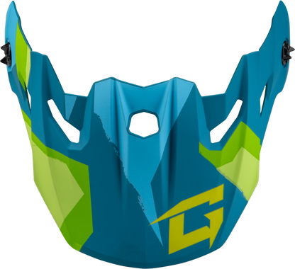 Mx 96 Splinter Visor W/Screws Matte Blue/Green
