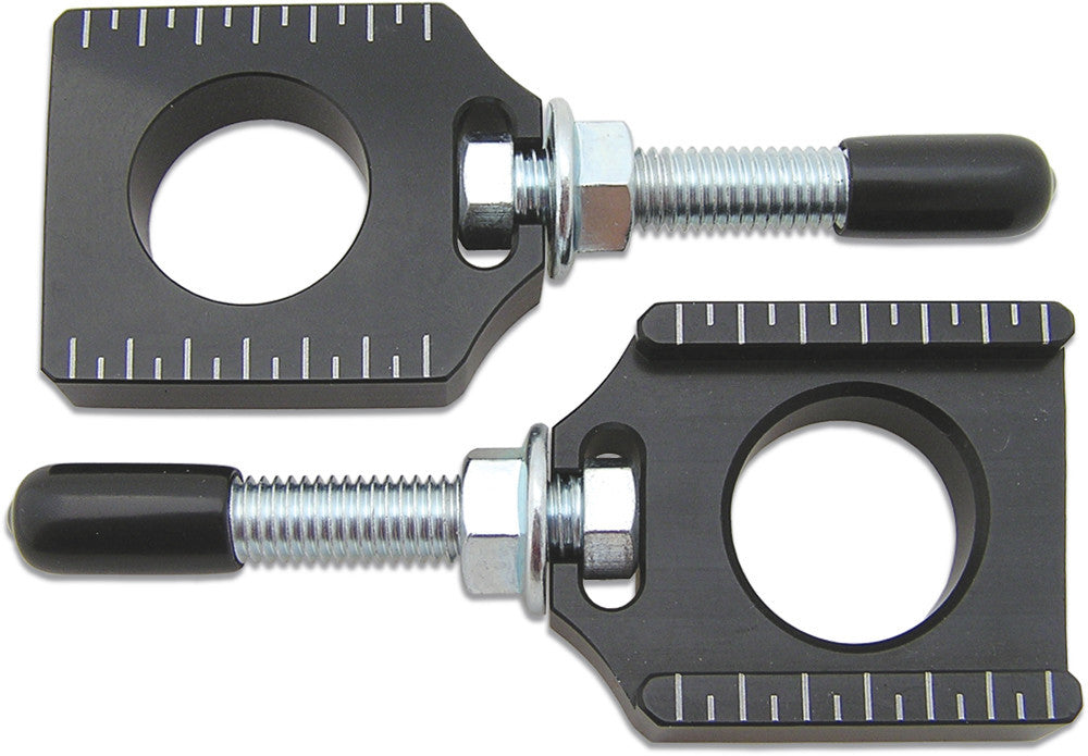 Chain Adjuster Blocks Black Husq/Ktm