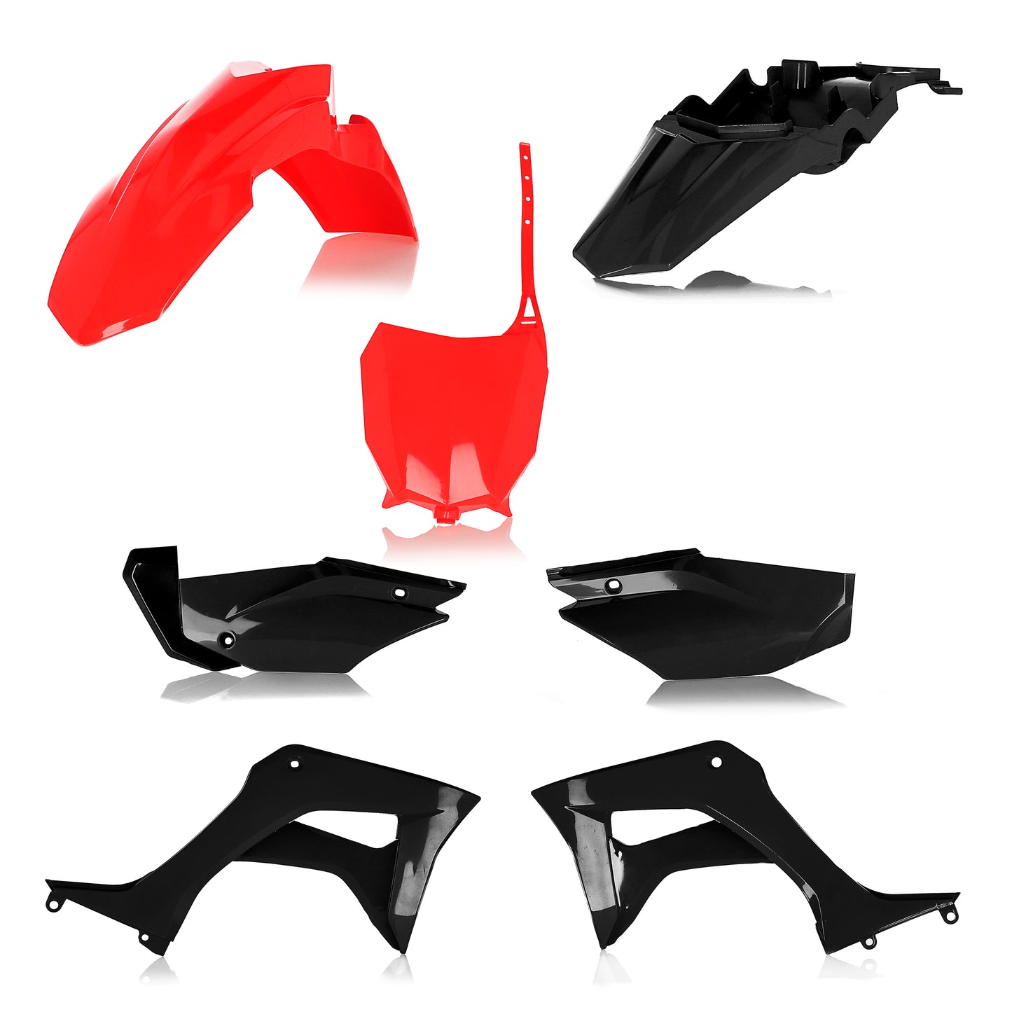 Full Plastic Kit Hon Red/Black