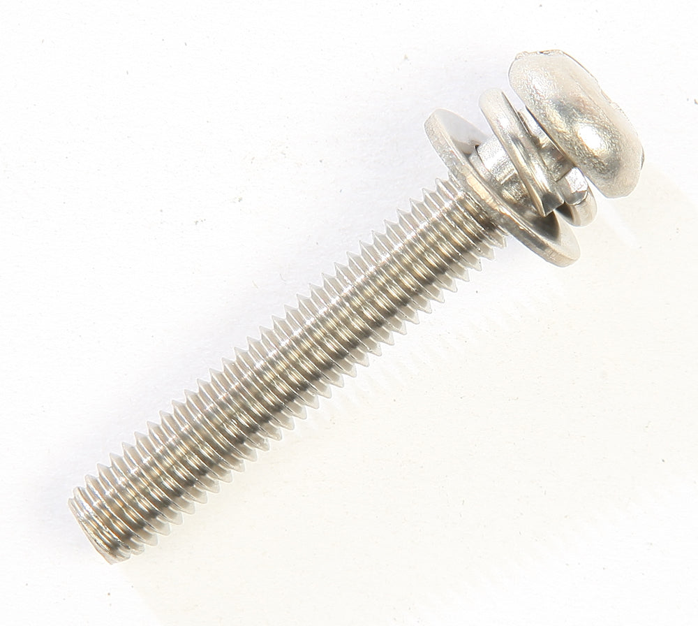 Stainless Screw W/2 Washers 30 Mm