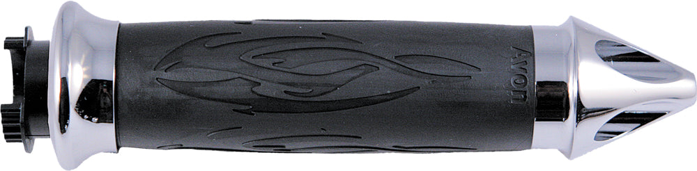 Superbike Tribal Grips Spike Chrome