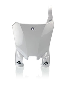 Acerbis 21+ Honda CRF250R/250RX/ CRF450R/RX/ CRF450R-S Front Number Plate- Raptor 2 - White