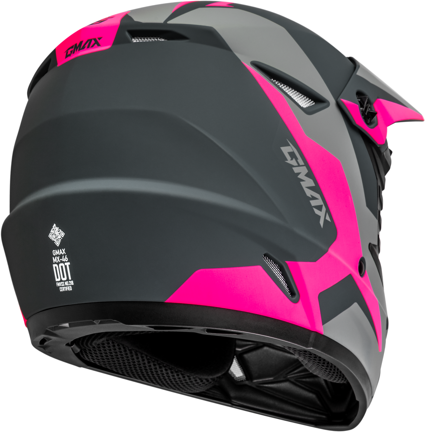 Mx 46 Cyclus Hemet Matte Grey/Pink Xl