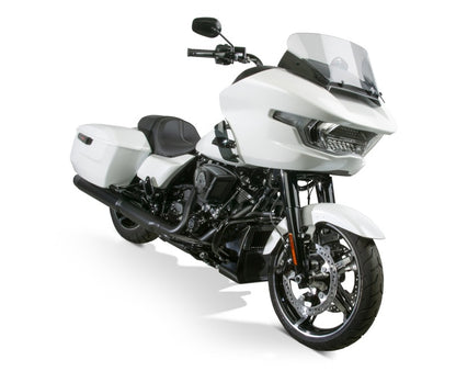 National Cycle 24+ Harley Davidson FLT/ 23 FLT CVO V-Stream Quantum Plus Mid Windshield- LT. Tint
