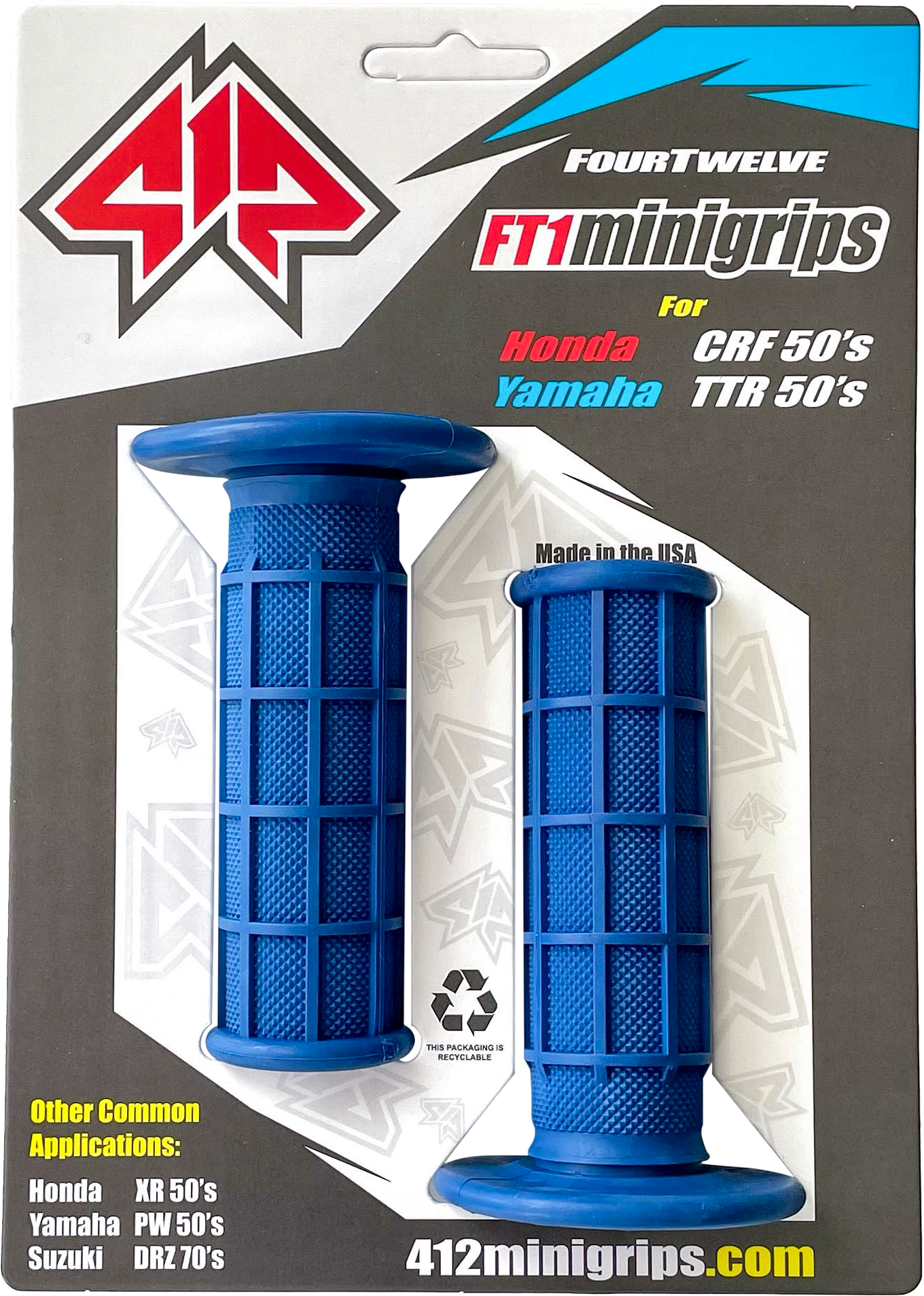 Mini Grips Blue 3/4"