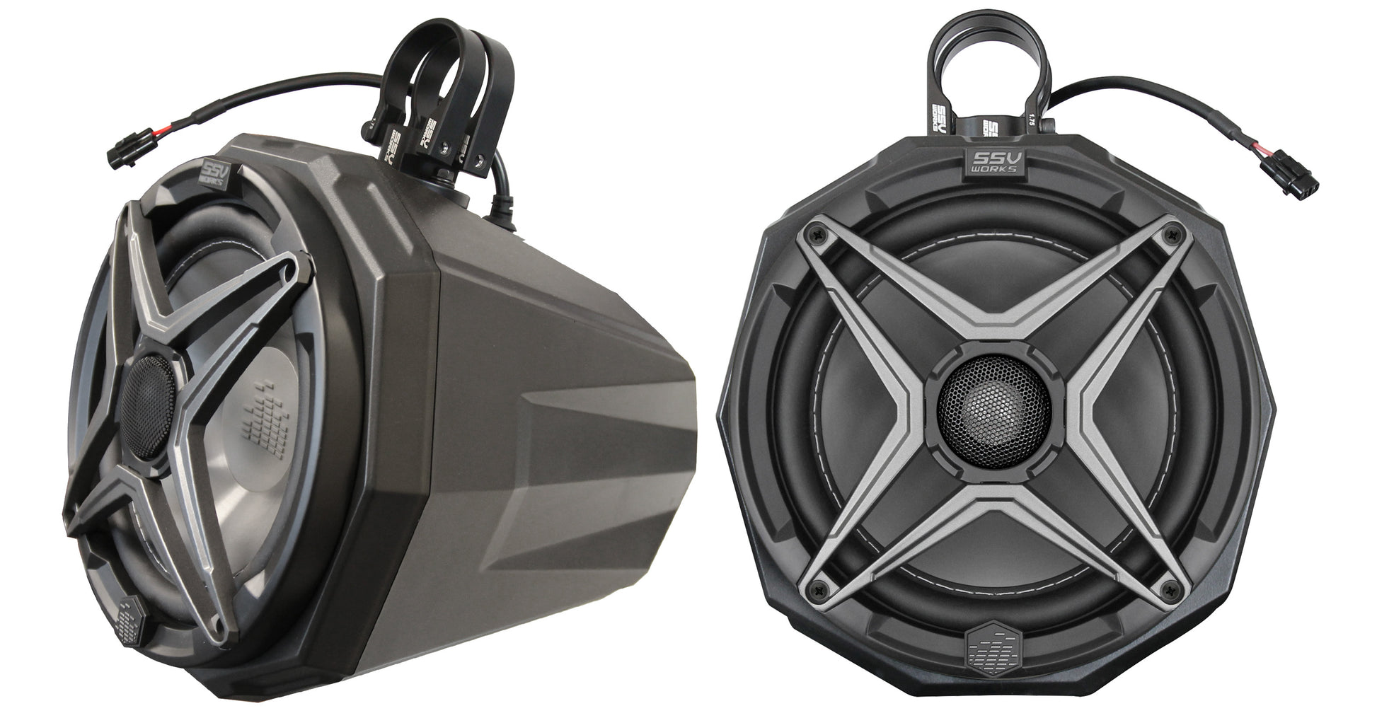 8" Cage Mount Pod Ssv Speaker 1.5" Roll Cage