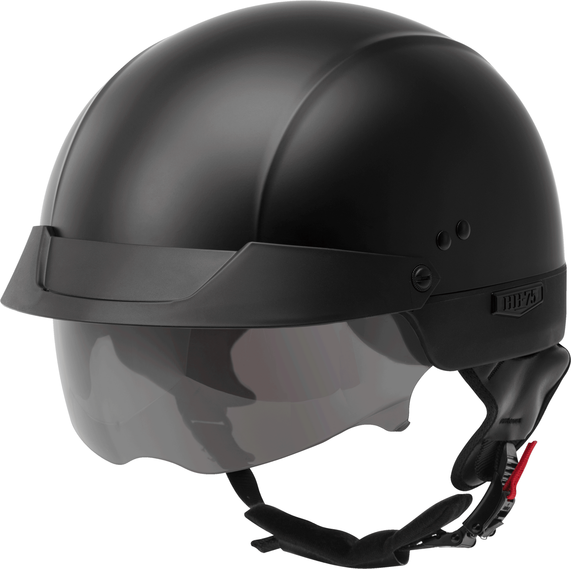 Hh 75 Half Helmet Matte Black Xl