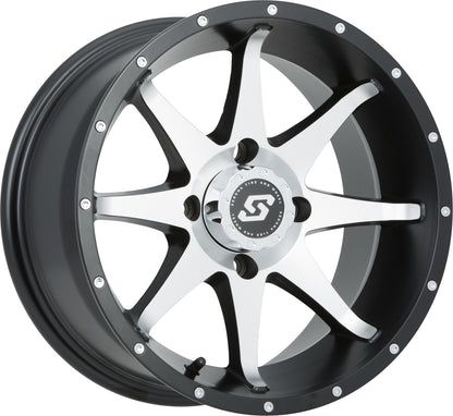 Storm Wheel 14x7 4/137 5+2 (+10mm) Blk/Machined