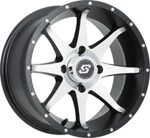 Storm Wheel 12x7 4/137 5+2 (+10mm) Blk/Machined